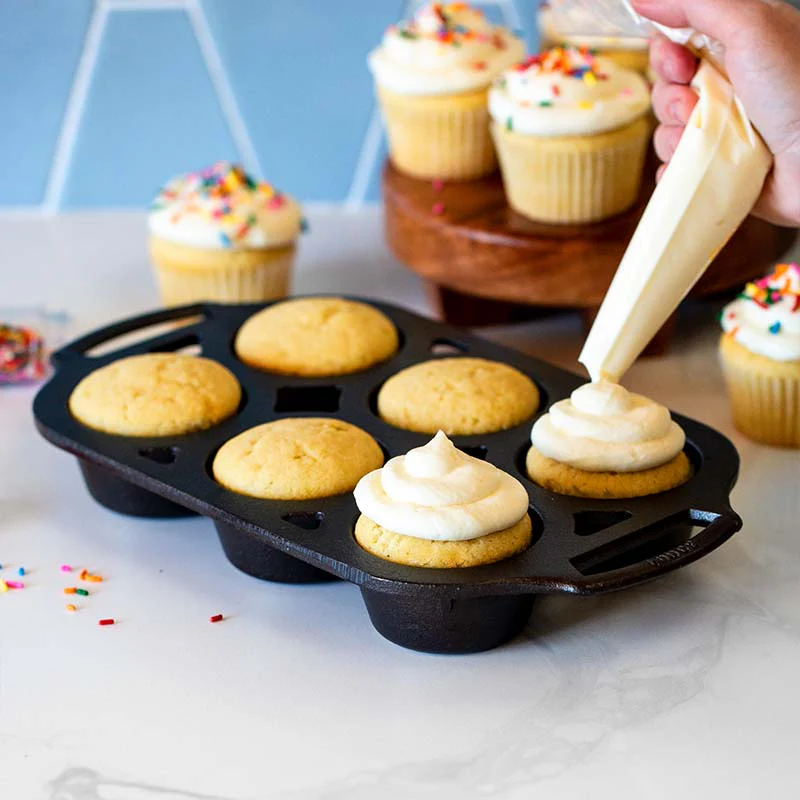 Seasoned Cast Iron Muffin Pan 3 Seasoned Cast Iron Muffin Pan