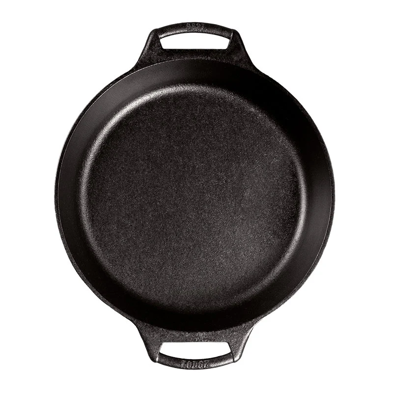 10.25 Inch Seasoned Cast Iron Baker's Skillet 2 10.25 Inch Seasoned Cast Iron Baker's Skillet