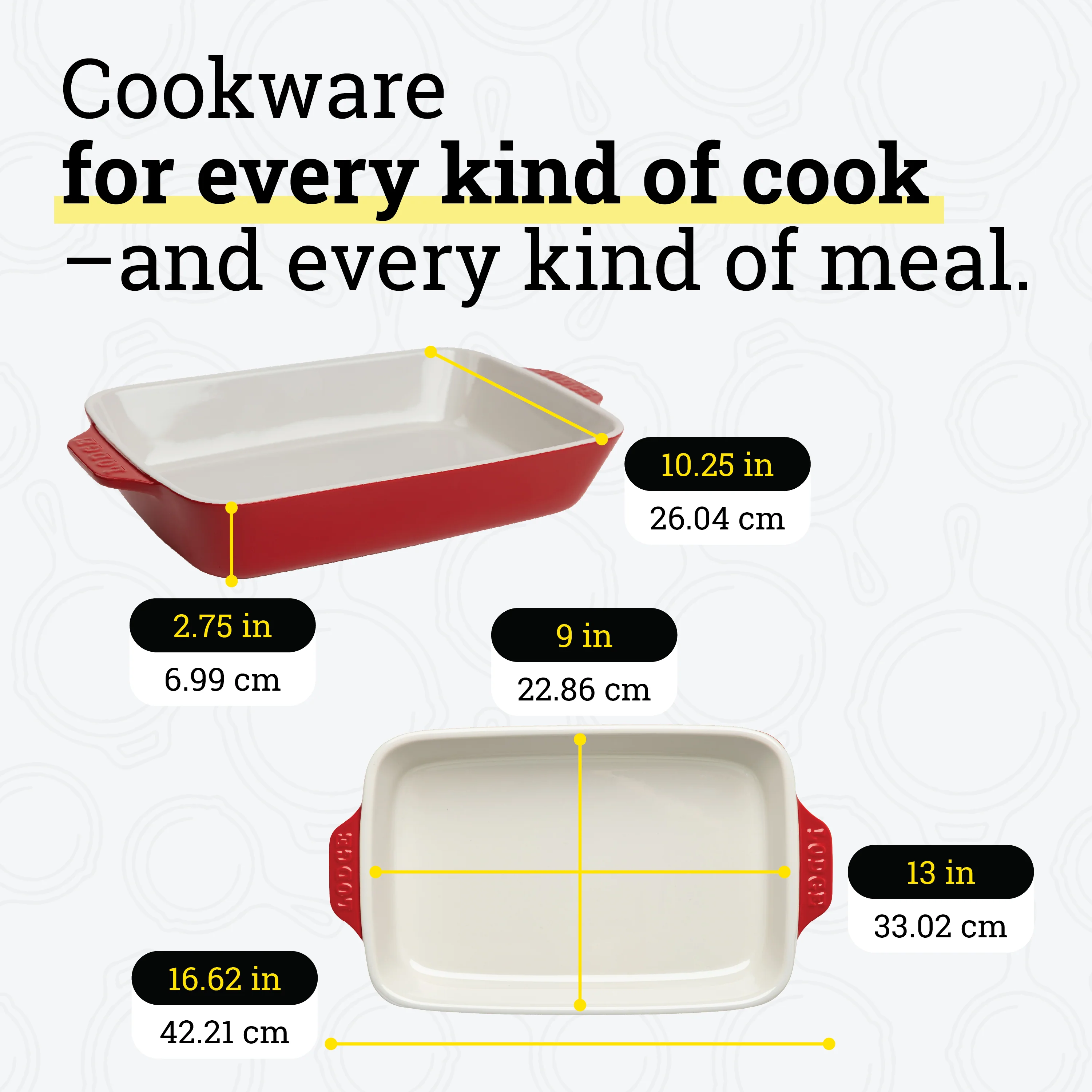Large Stoneware Casserole Dish, 13 x 9 Inch 17 Large Stoneware Casserole Dish, 13 x 9 Inch