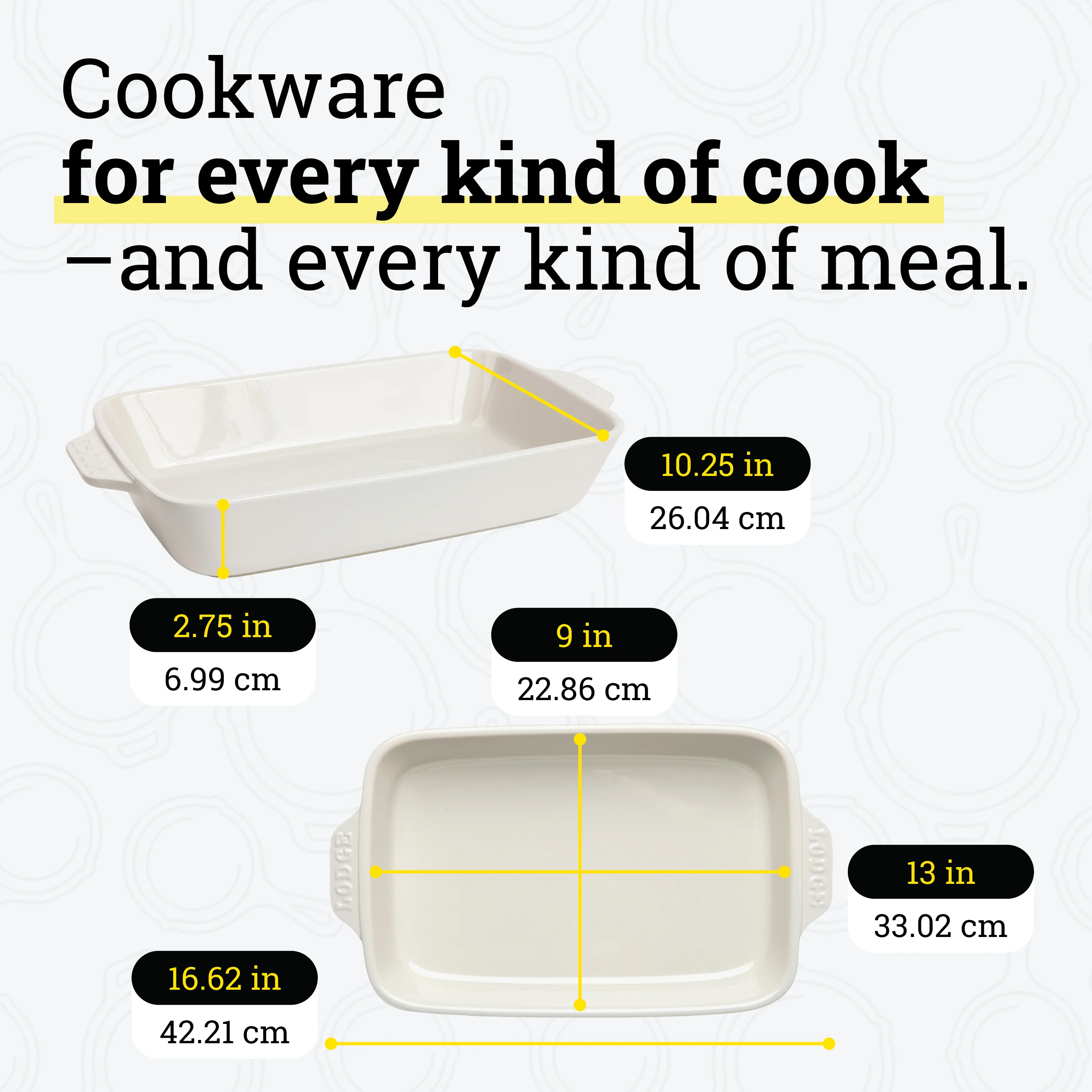 Large Stoneware Casserole Dish, 13 x 9 Inch 20 Large Stoneware Casserole Dish, 13 x 9 Inch