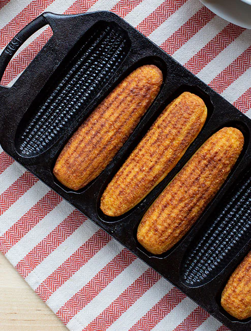 Seasoned Cast Iron Cornstick Pan 4 Seasoned Cast Iron Cornstick Pan