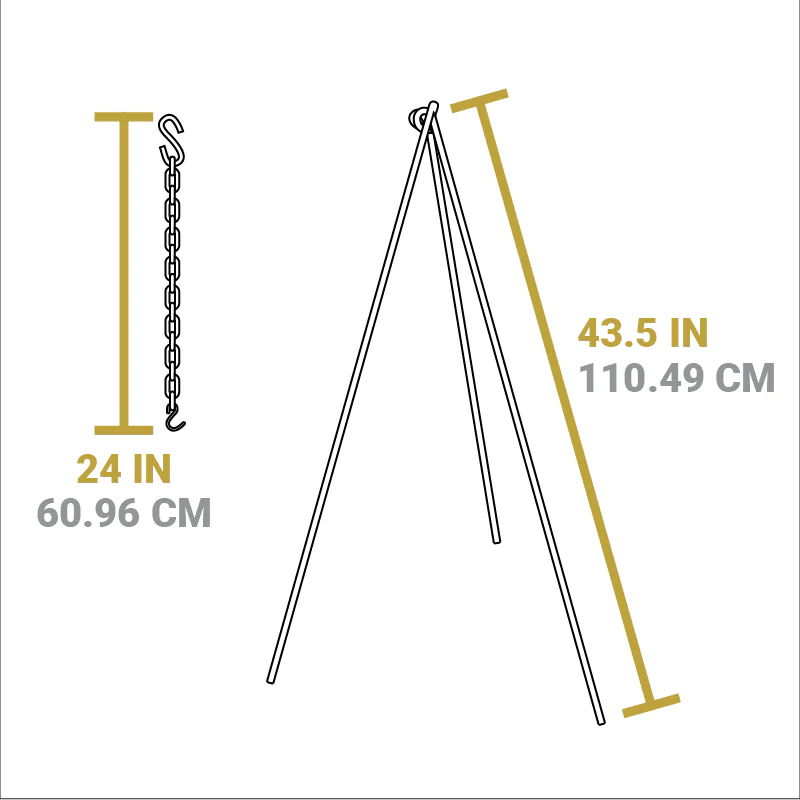 Camp Tripod, 2 Pack 8 Camp Tripod, 2 Pack