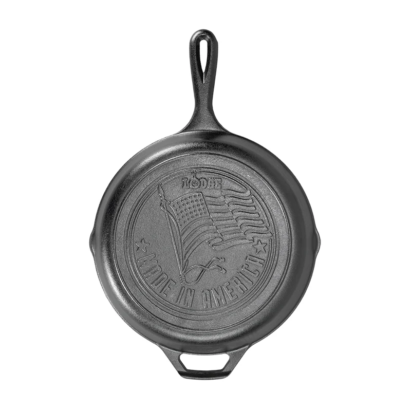 10.25 Inch Seasoned Cast Iron American Flag Skillet 3 10.25 Inch Seasoned Cast Iron American Flag Skillet