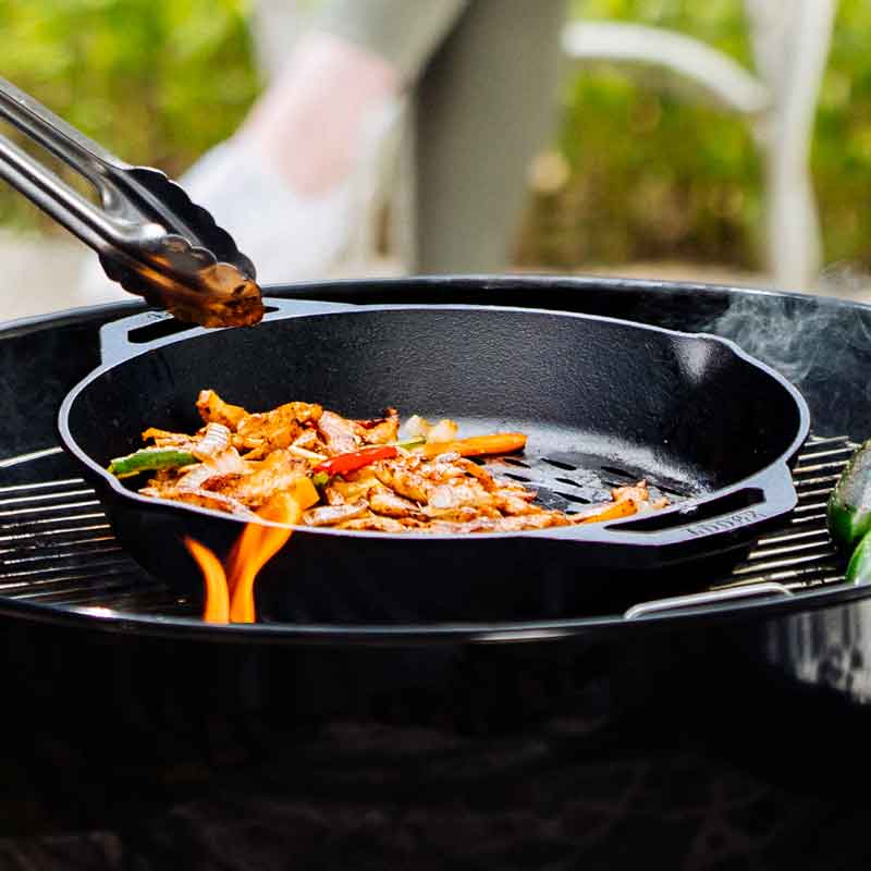 12 Inch Seasoned Cast Iron Dual Handle Grilling Basket 3 12 Inch Seasoned Cast Iron Dual Handle Grilling Basket