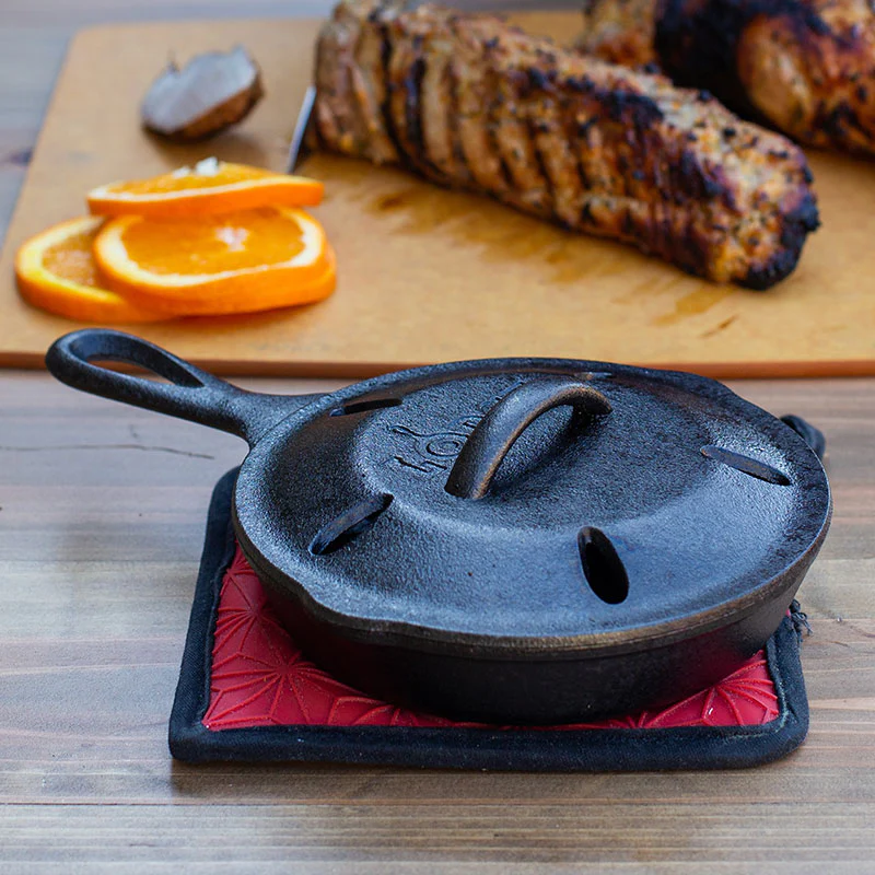 6.5 Inch Seasoned Cast Iron Smoker Skillet 2 6.5 Inch Seasoned Cast Iron Smoker Skillet