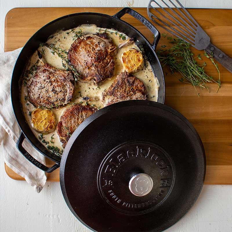 Blacklock 4 Quart Lightweight Cast Iron Braiser 5 Blacklock 4 Quart Lightweight Cast Iron Braiser