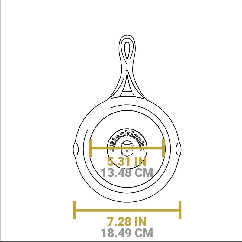 Blacklock Lightweight Skillet 25 Blacklock Lightweight Skillet