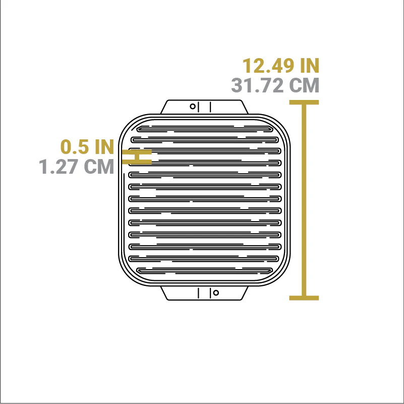 10.5 Inch Single Burner Reversible Grill/Griddle 6 10.5 Inch Single Burner Reversible Grill/Griddle