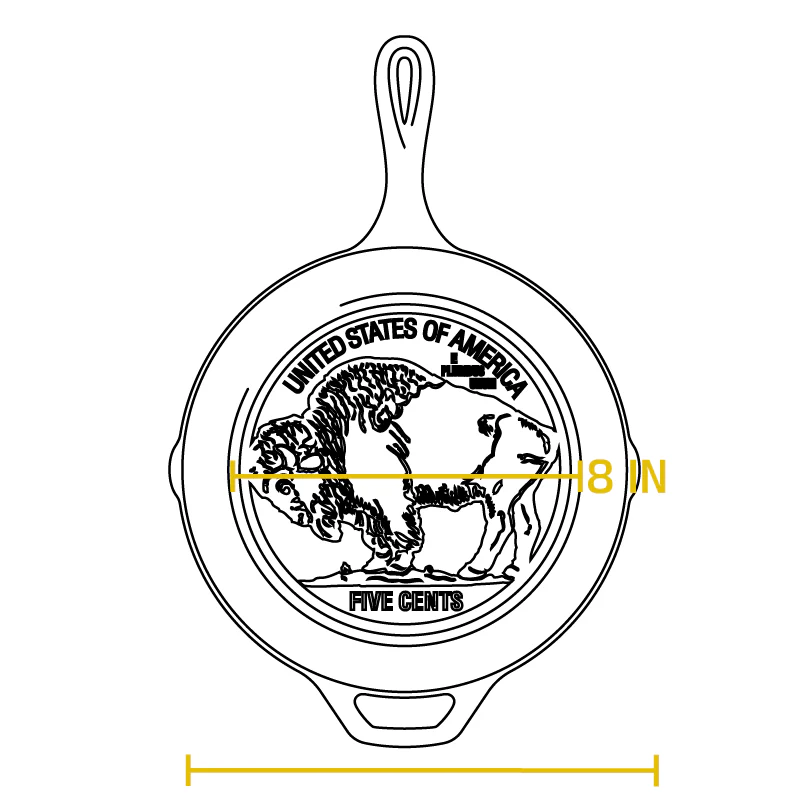 Buffalo Nickel Skillet 4 Buffalo Nickel Skillet