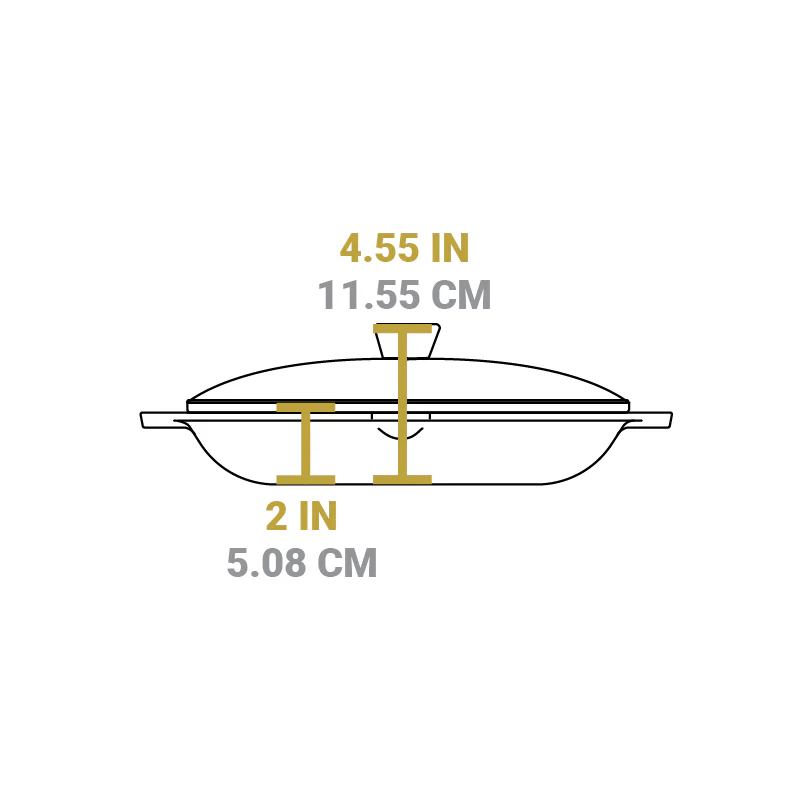 Chef Collection 12 Inch Cast Iron Everyday Pan 5 Chef Collection 12 Inch Cast Iron Everyday Pan