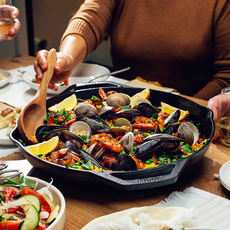 Chef Collection 14 Inch Dual Handle Skillet 3 Chef Collection 14 Inch Dual Handle Skillet