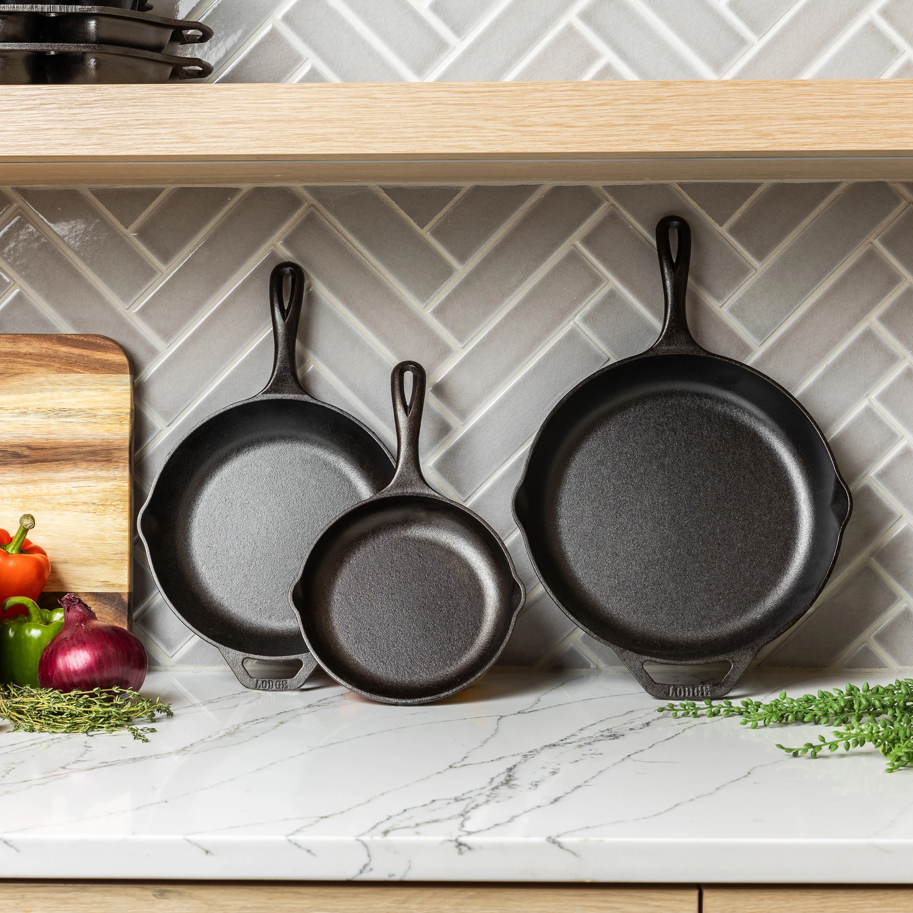 Chef Collection 3 Piece Skillet Set 2 Chef Collection 3 Piece Skillet Set