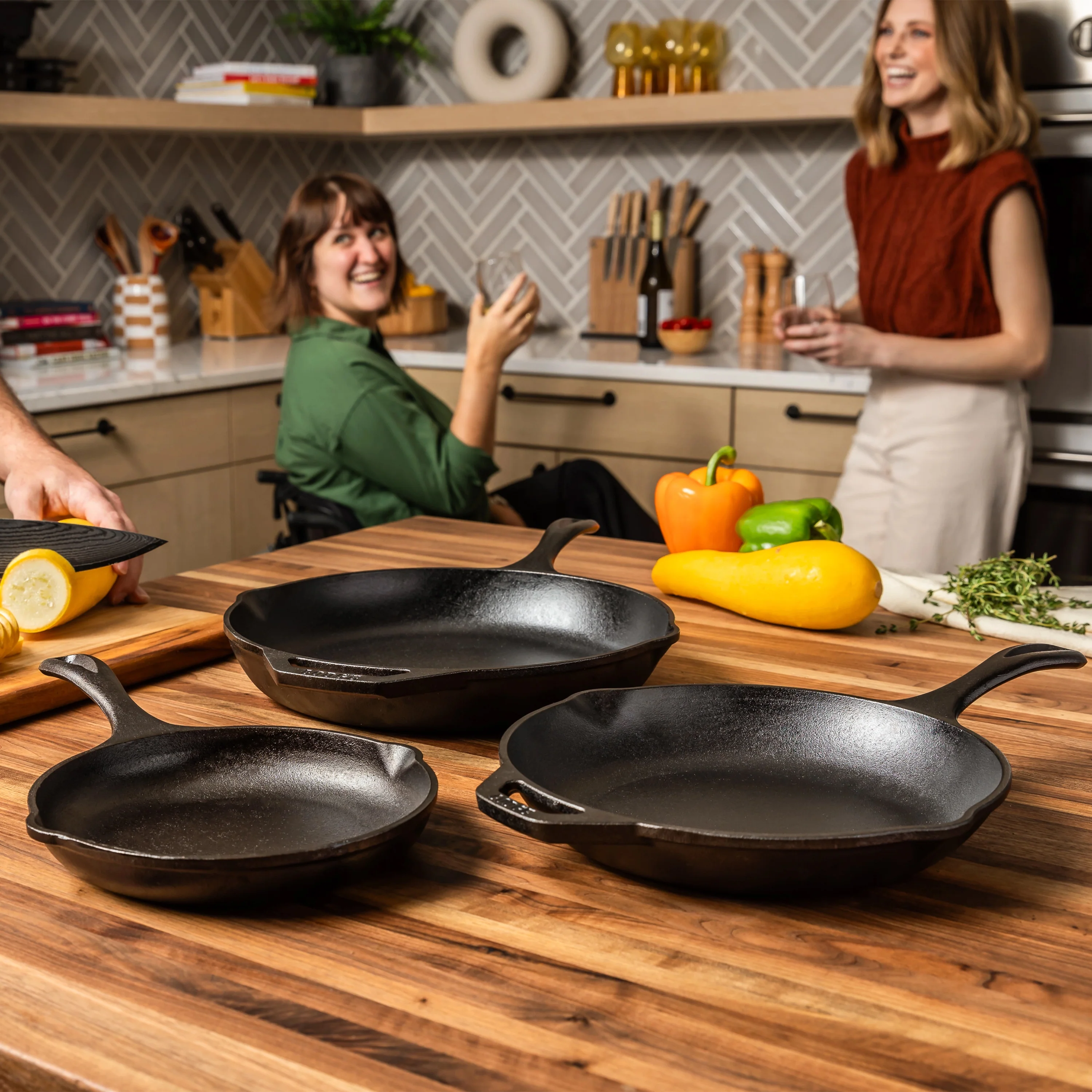 Chef Collection 3 Piece Skillet Set 3 Chef Collection 3 Piece Skillet Set