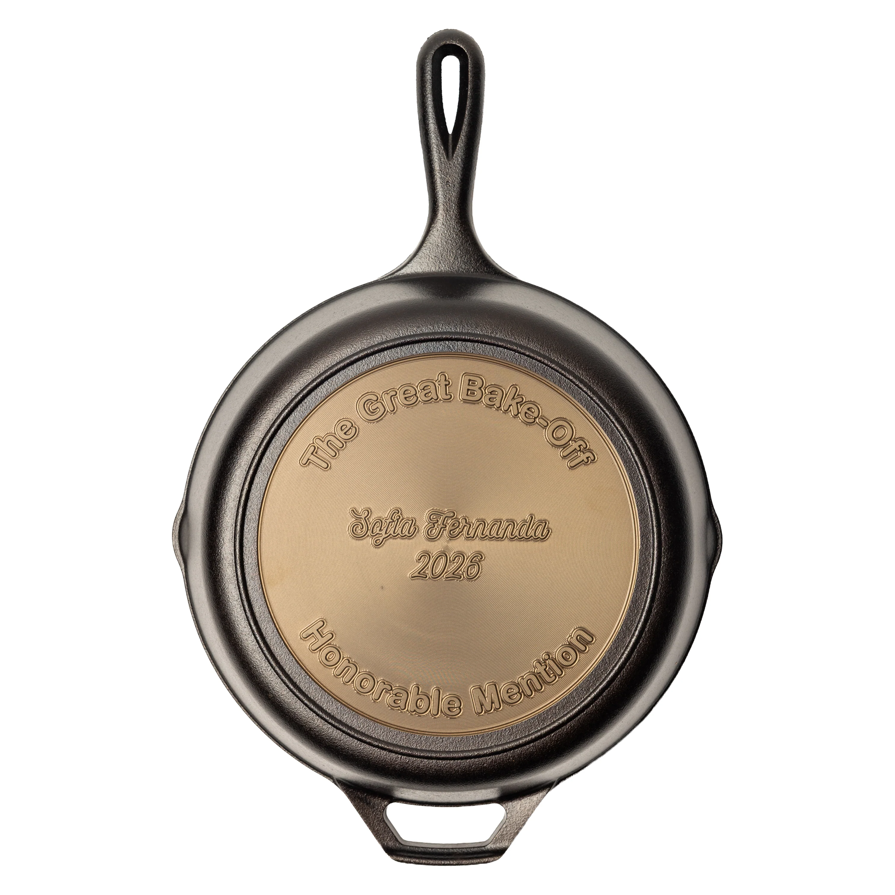 Custom Engraved Text Skillet 4 Custom Engraved Text Skillet