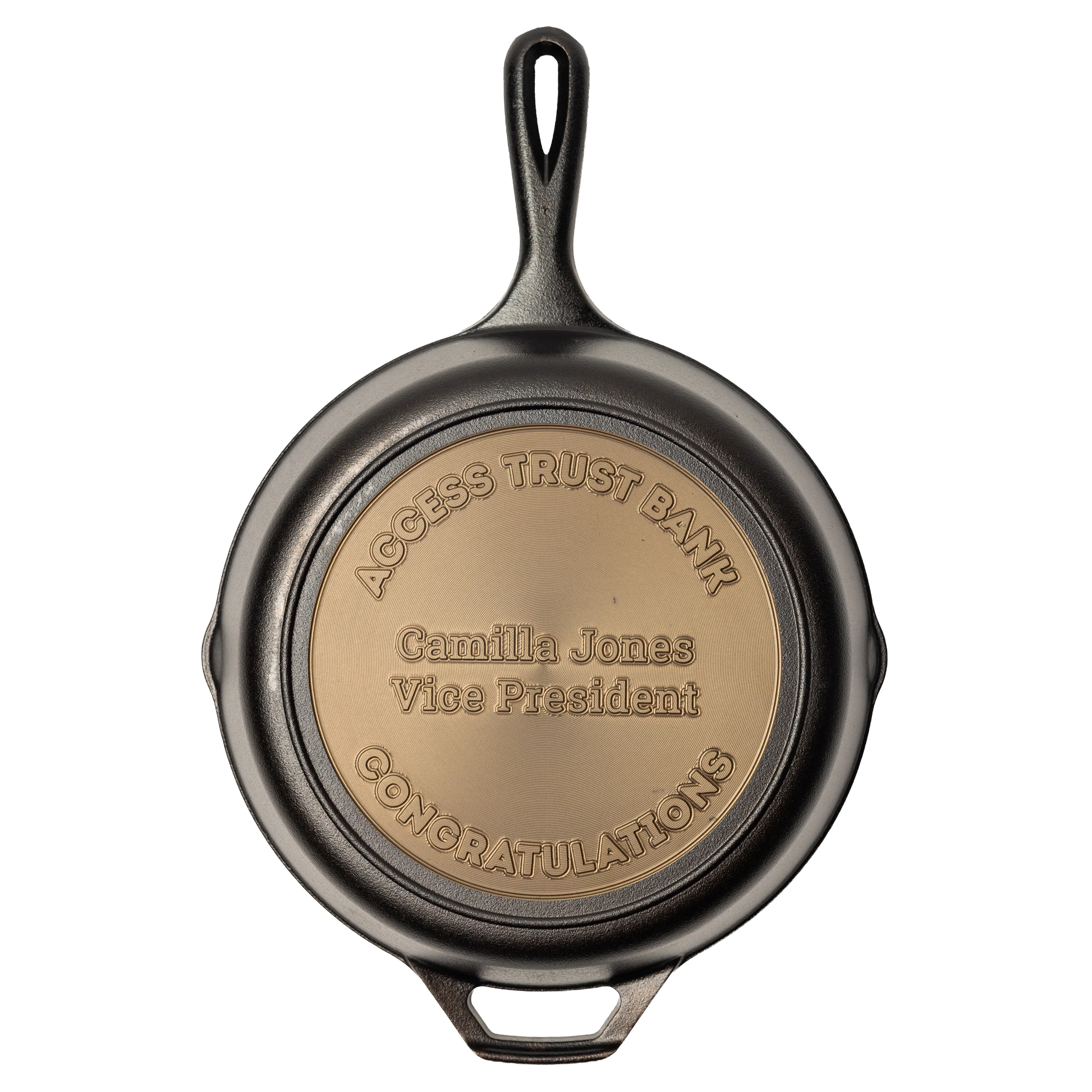 Custom Engraved Text Skillet 5 Custom Engraved Text Skillet