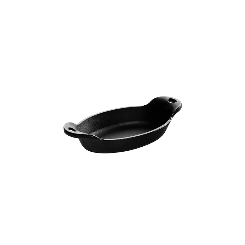 Heat-Treated 9 Ounce Oval Cast Iron Mini Server 6 Heat-Treated 9 Ounce Oval Cast Iron Mini Server