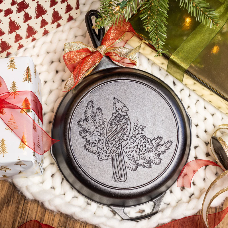 Lodge 10.25 Inch Seasoned Cast Iron Cardinal Skillet 3 Lodge 10.25 Inch Seasoned Cast Iron Cardinal Skillet