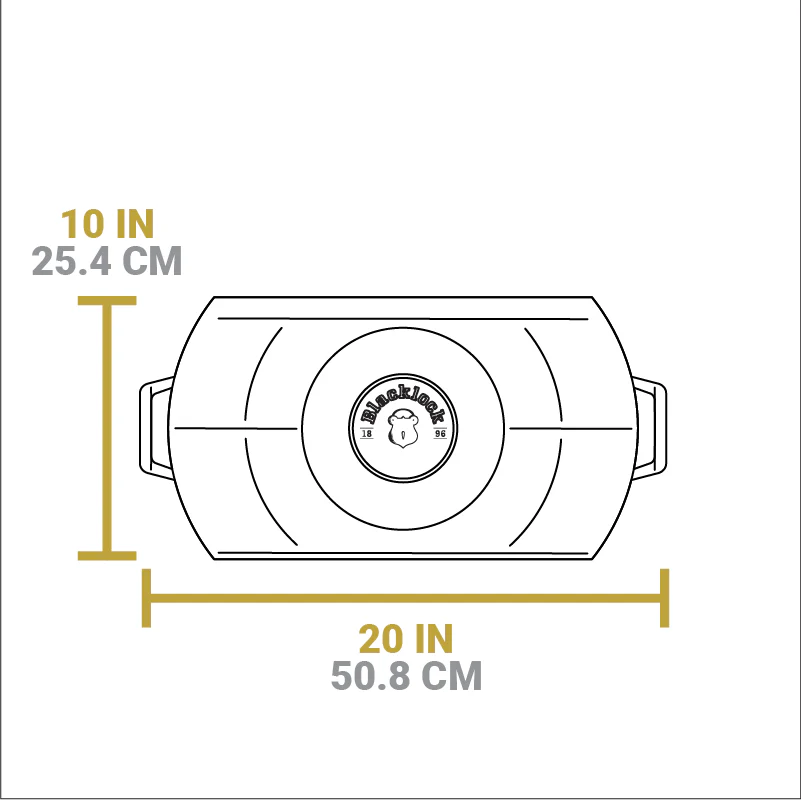Blacklock Lightweight Cast Iron Double Burner Griddle 10 Blacklock Lightweight Cast Iron Double Burner Griddle