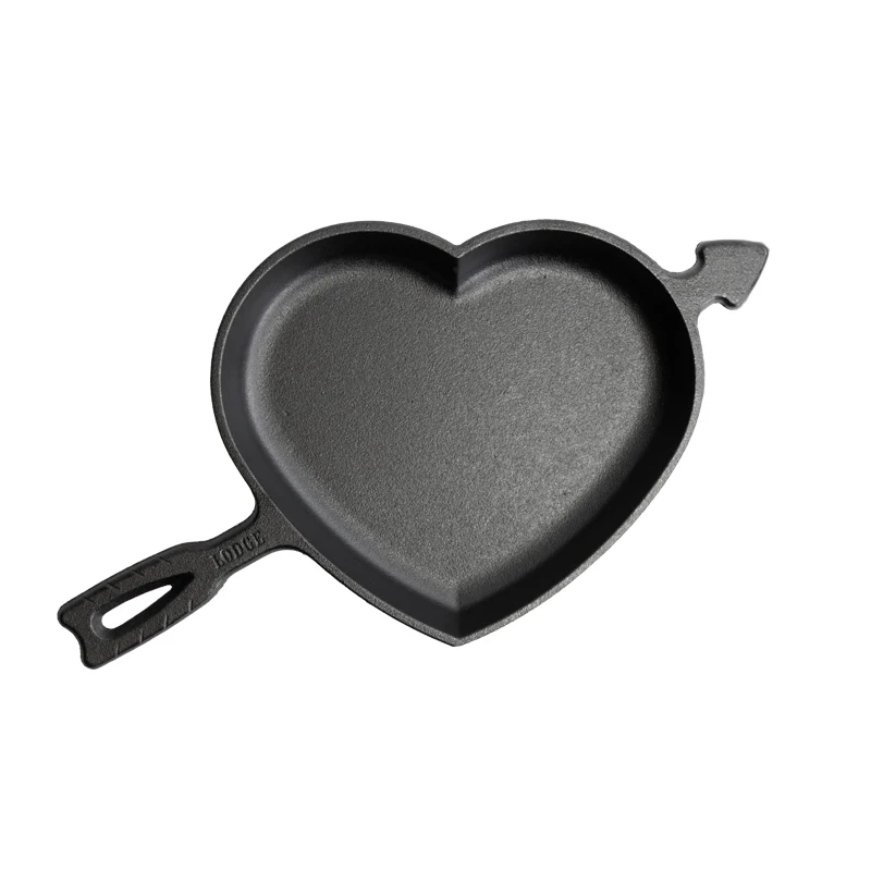 Seasoned Cast Iron Heart Skillet 2 Seasoned Cast Iron Heart Skillet