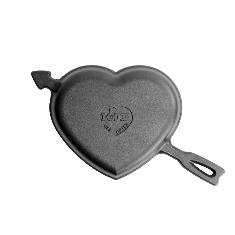 Seasoned Cast Iron Heart Skillet 3 Seasoned Cast Iron Heart Skillet