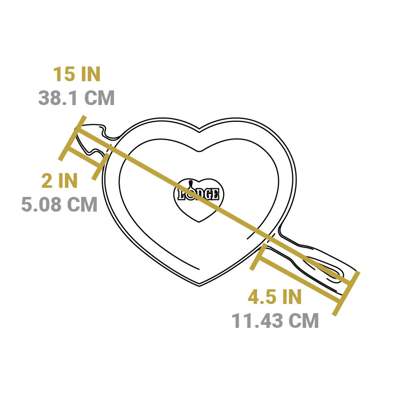 Seasoned Cast Iron Heart Skillet 9 Seasoned Cast Iron Heart Skillet