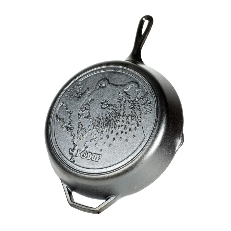 Wildlife Series™ 12 Inch Cast Iron Bear Skillet 7 Wildlife Series™ 12 Inch Cast Iron Bear Skillet