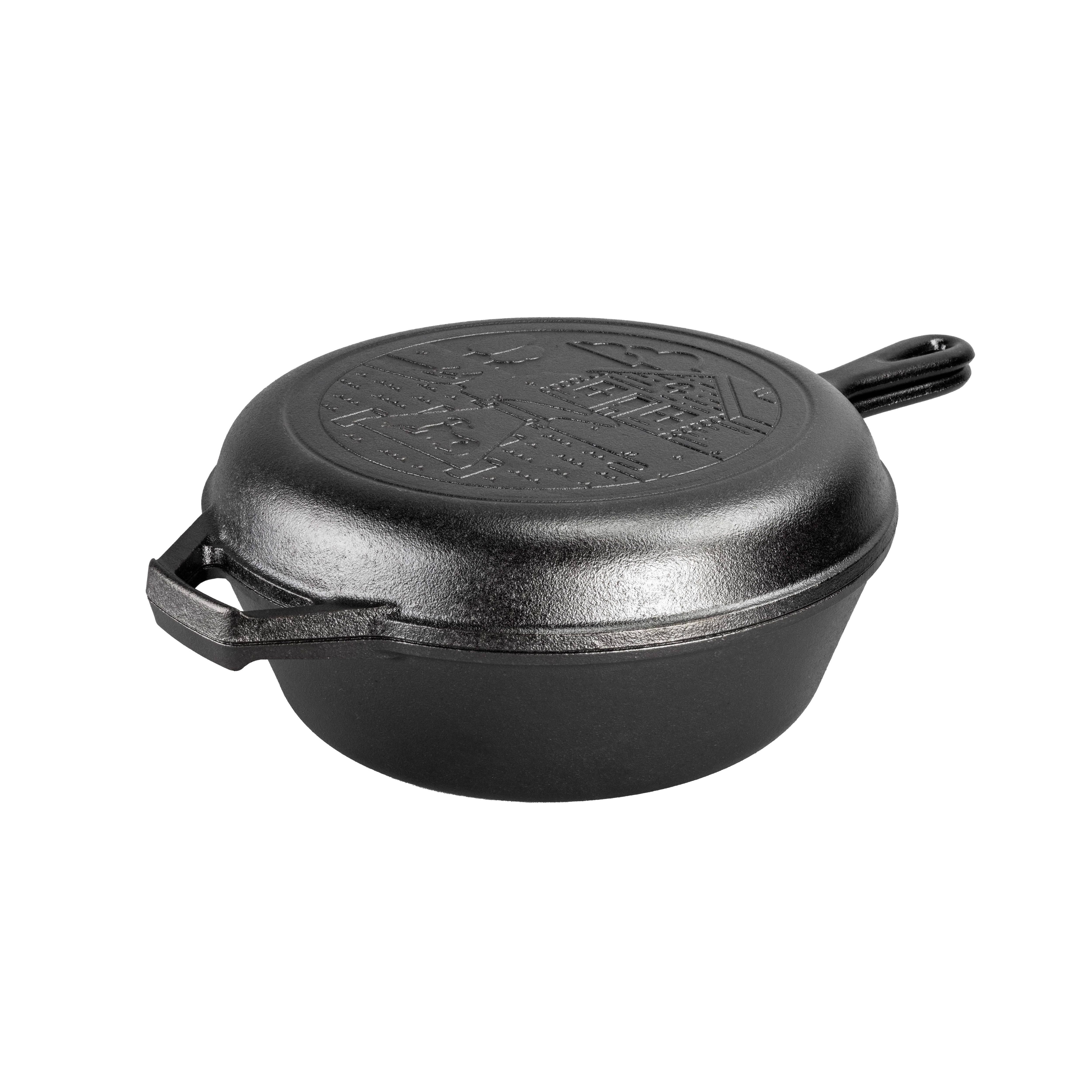 Wanderlust 3.2 Quart Cast Iron Cabin Combo Cooker 3 Wanderlust 3.2 Quart Cast Iron Cabin Combo Cooker