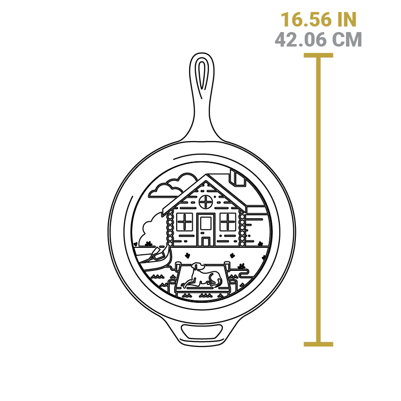 Wanderlust 3.2 Quart Cast Iron Cabin Combo Cooker 6 Wanderlust 3.2 Quart Cast Iron Cabin Combo Cooker