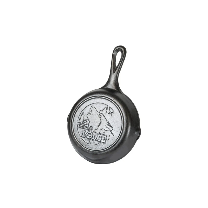 Wildlife Series™ 6.5 Inch Cast Iron Wolf Skillet 2 Wildlife Series™ 6.5 Inch Cast Iron Wolf Skillet