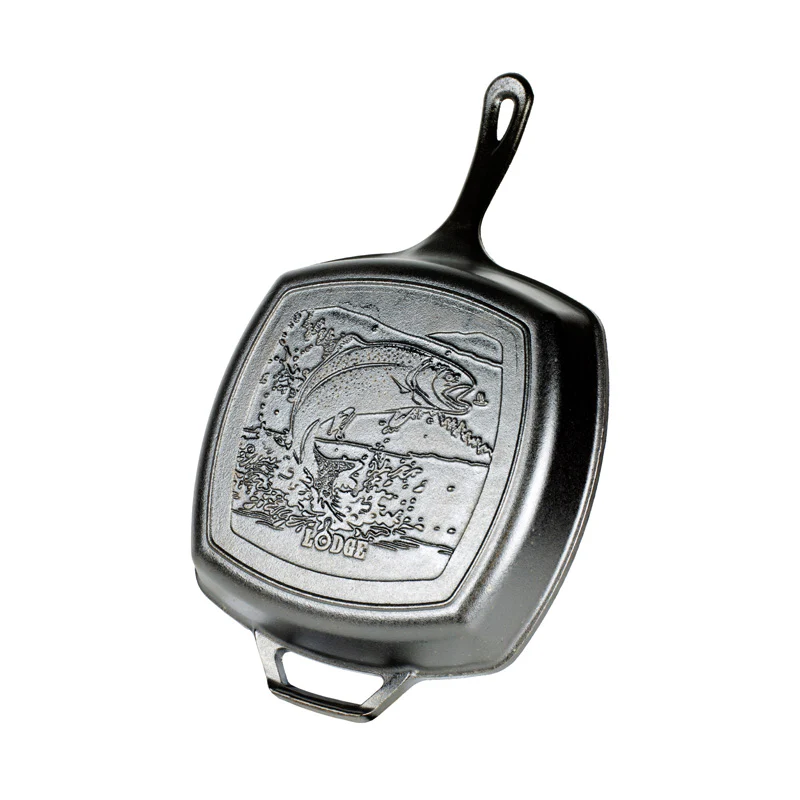Wildlife Square Grill Pan with Fish 2 Wildlife Square Grill Pan with Fish