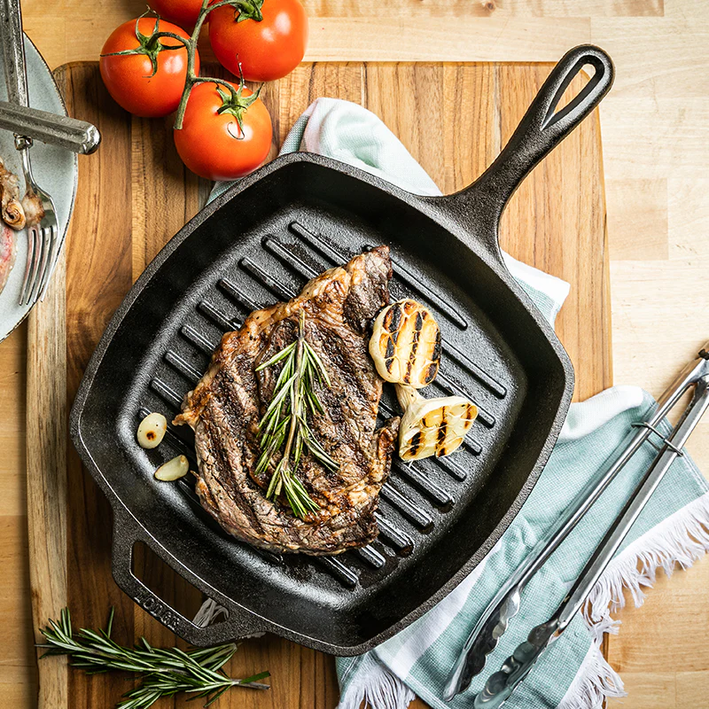 10.5 Inch Square Cast Iron Grill Pan 4 10.5 Inch Square Cast Iron Grill Pan