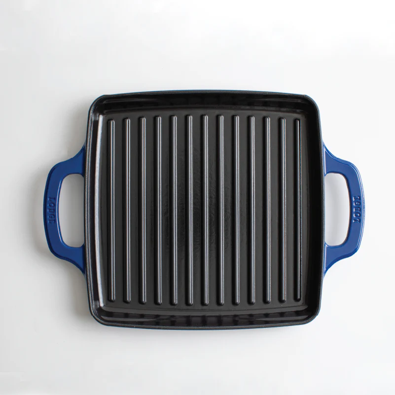 USA Enamel 11 Inch Enameled Cast Iron Grill Pan 5 USA Enamel 11 Inch Enameled Cast Iron Grill Pan