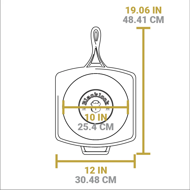 Blacklock 12 Inch Lightweight Cast Iron Grill Pan 8 Blacklock 12 Inch Lightweight Cast Iron Grill Pan