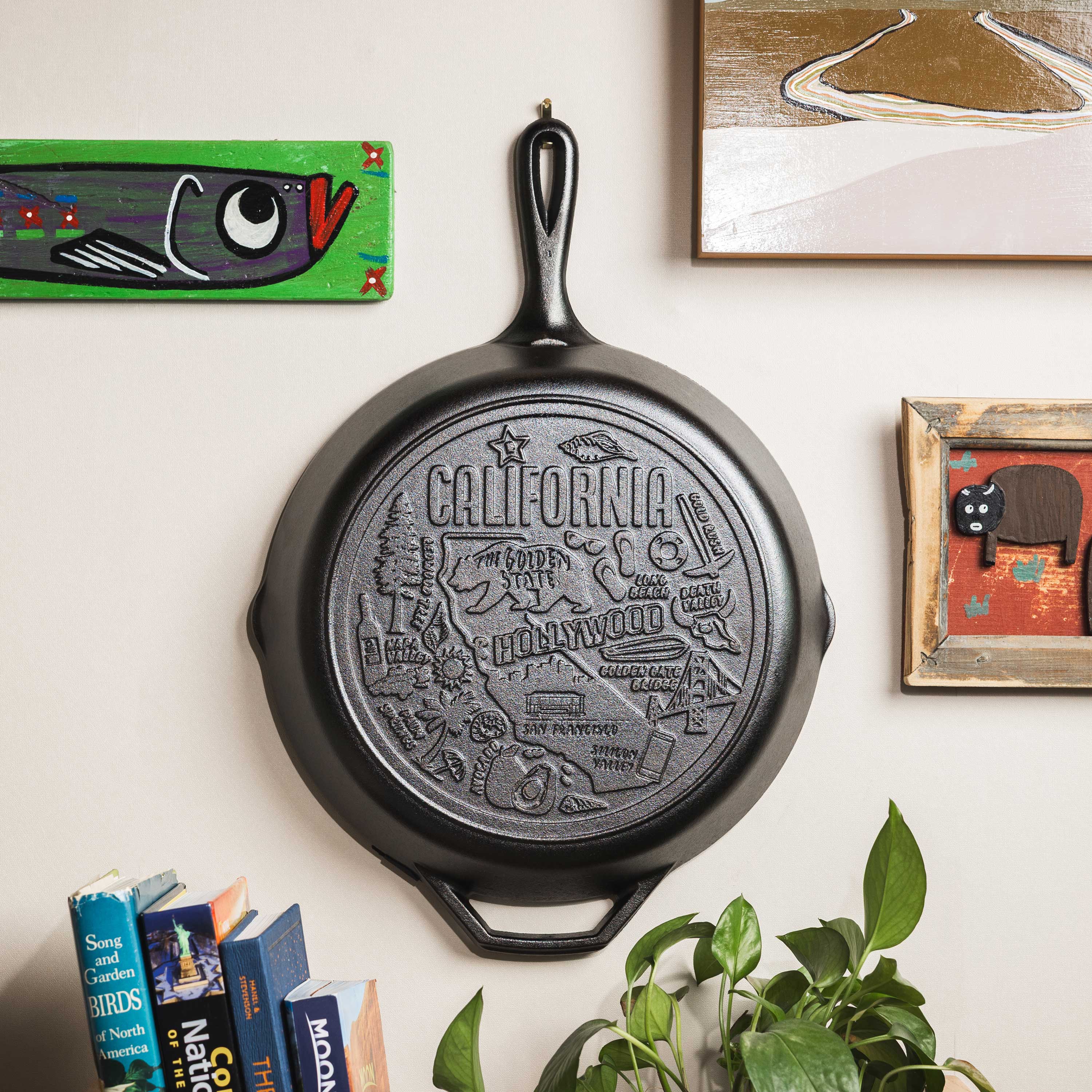 American Road Trip: 12 Inch Seasoned Cast Iron Skillet, California 2 American Road Trip: 12 Inch Seasoned Cast Iron Skillet, California