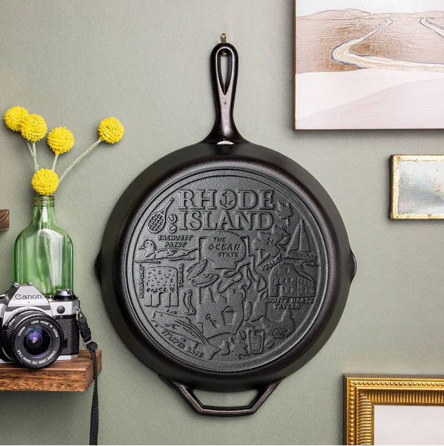 American Road Trip: 12 Inch Seasoned Cast Iron Skillet, Rhode Island 2 American Road Trip: 12 Inch Seasoned Cast Iron Skillet, Rhode Island