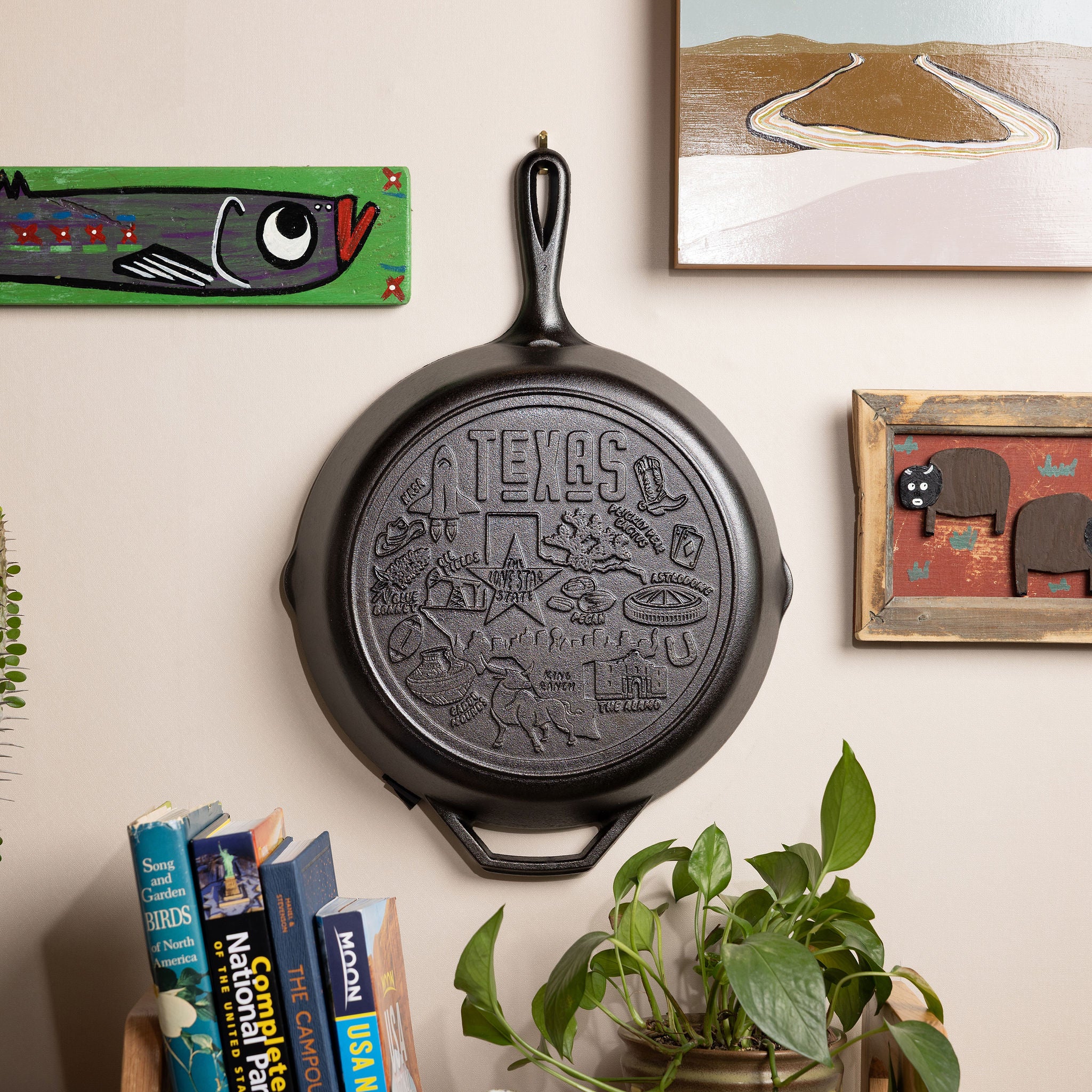 American Road Trip: 12 Inch Seasoned Cast Iron Skillet, Texas 2 American Road Trip: 12 Inch Seasoned Cast Iron Skillet, Texas