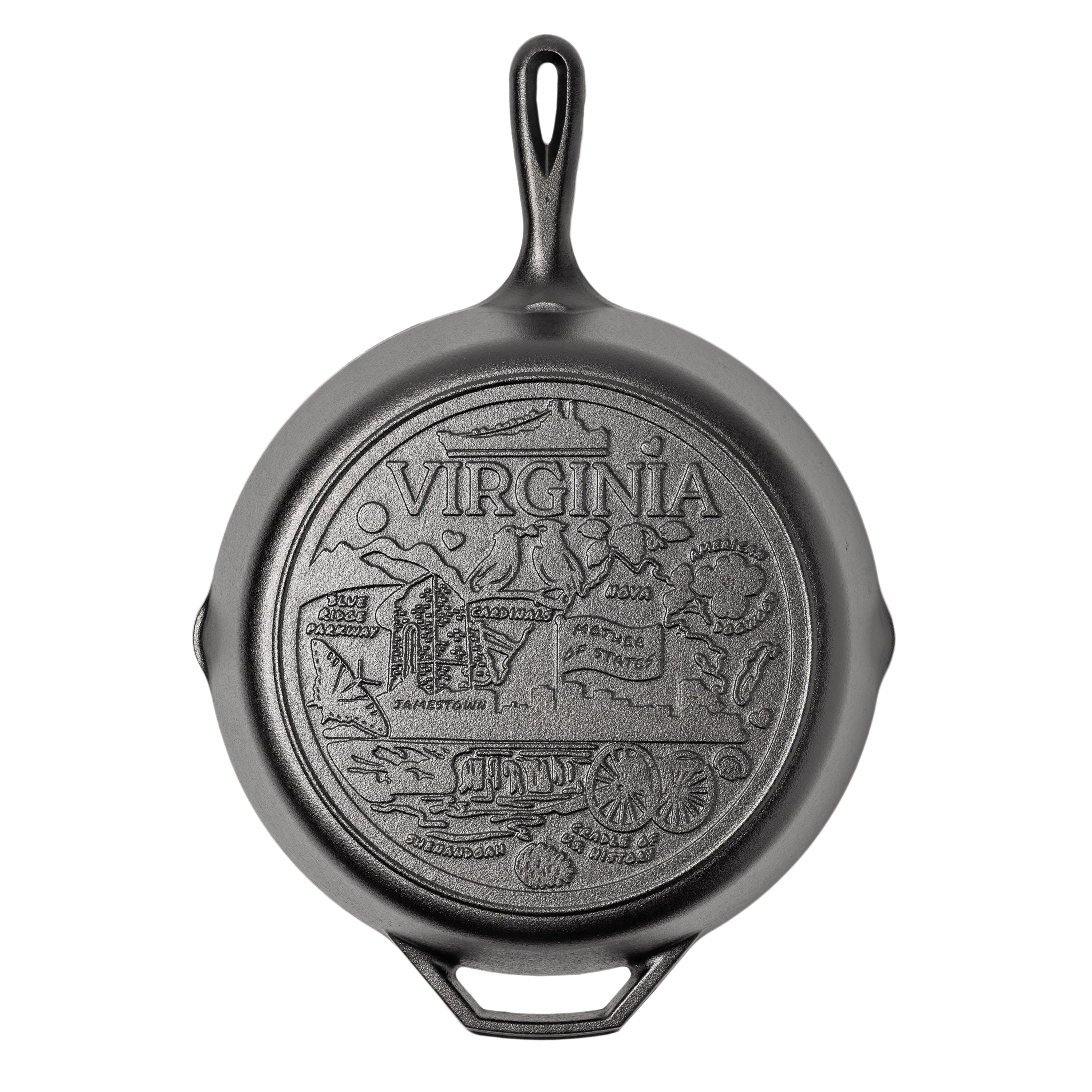 American Road Trip: 12 Inch Seasoned Cast Iron Skillet, Virginia 6 American Road Trip: 12 Inch Seasoned Cast Iron Skillet, Virginia