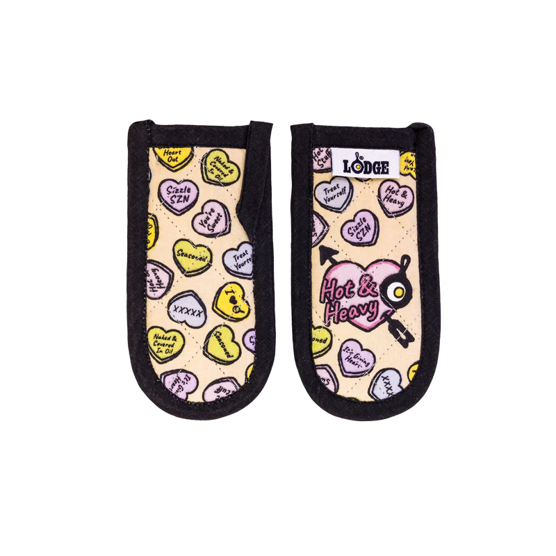Conversation Heart Handle Holders, Set of Two 2 Conversation Heart Handle Holders, Set of Two