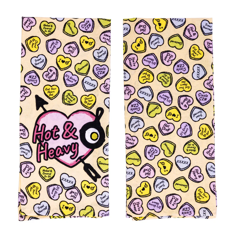 Conversation Heart Dish Towel 2 Conversation Heart Dish Towel
